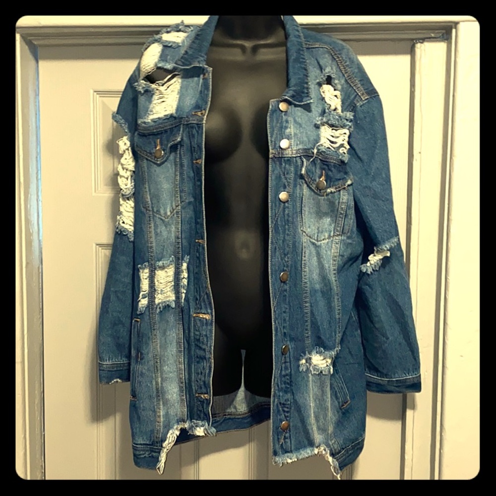 Over sized jean jacket